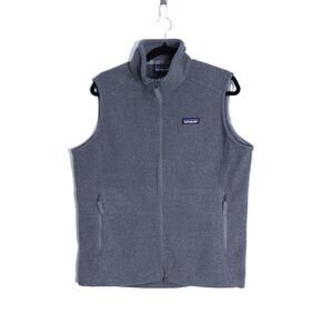 PATAGONIA Classic Synchilla Fleece Zip Up Vest Nickel Gray High Neck Women's L
